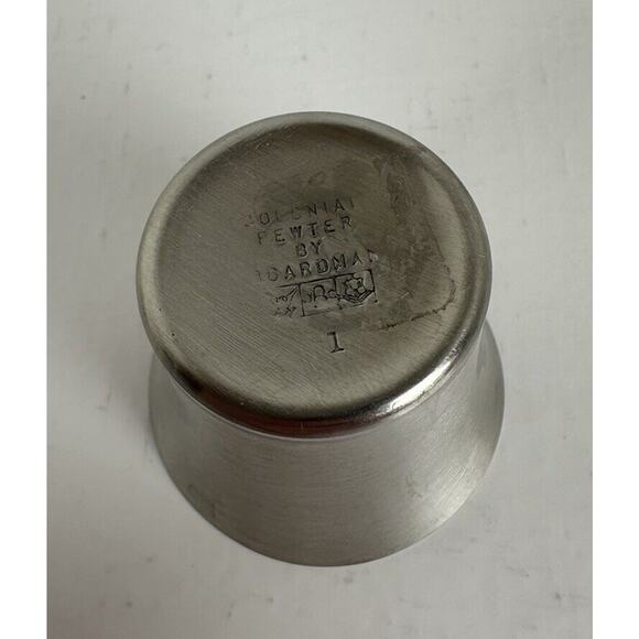 Pewter 4 1 oz Shot Cordial Glasses Boardman Collection #1 New Unboxed - Picture 7 of 13